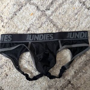 CheapUndies Black Mesh Men's Jockstrap